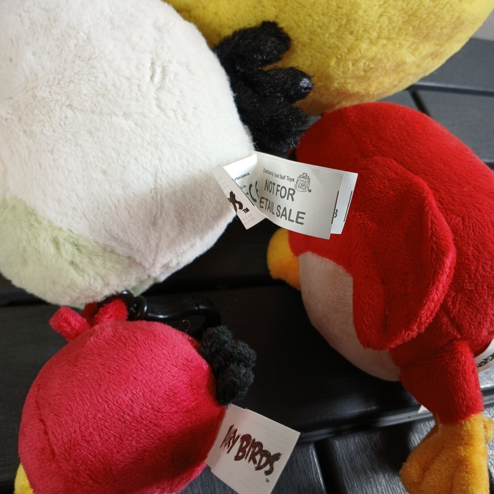 Lot of 5 Angry Birds Plush Toys, Car – Official Rovio Jazwares – Rare Bundle PL4 - Picture 9 of 9
